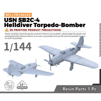 Yao's Studio LYR243 Military Model Kit USN SB2C-4 Helldiver Torpedo-Bomber