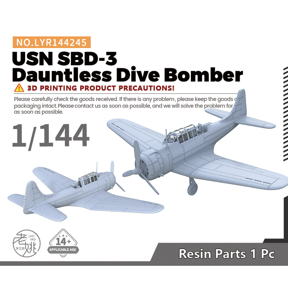 Yao's Studio LYR245 Military Model Kit USN SBD-3 Dauntless Dive Bomber