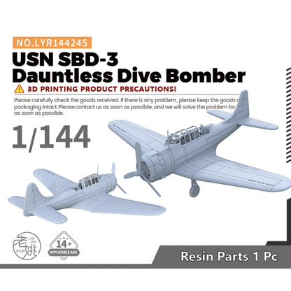 Yao's Studio LYR245 Military Model Kit USN SBD-3 Dauntless Dive Bomber