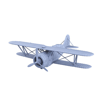 Yao's Studio LYR255 Military Model Kit USN F3F-2 Biplane Fighter