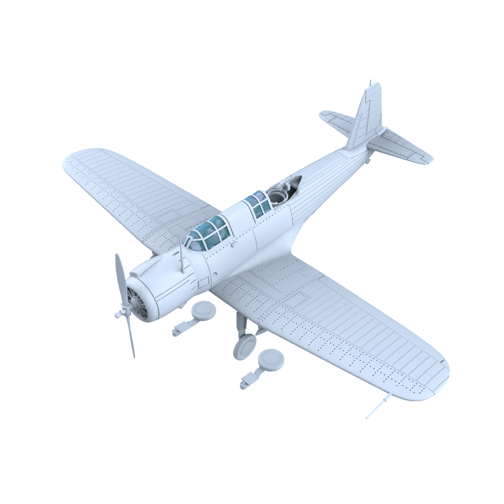 LYR261 Military Model France Vought V-156F Dive Bomber