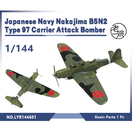 Yao's Studio LYR601 Fighter Aircraft Military Model Kit IJN Nakajima B5N2 Type 97 Carrier Attack Bomber