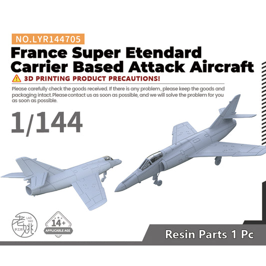 Yao's Studio LYR705 1/144(96,100,120,160,192,220) Fighter Aircraft Military Model Kit France Super Etendard Carrier Based Attack Aircraft