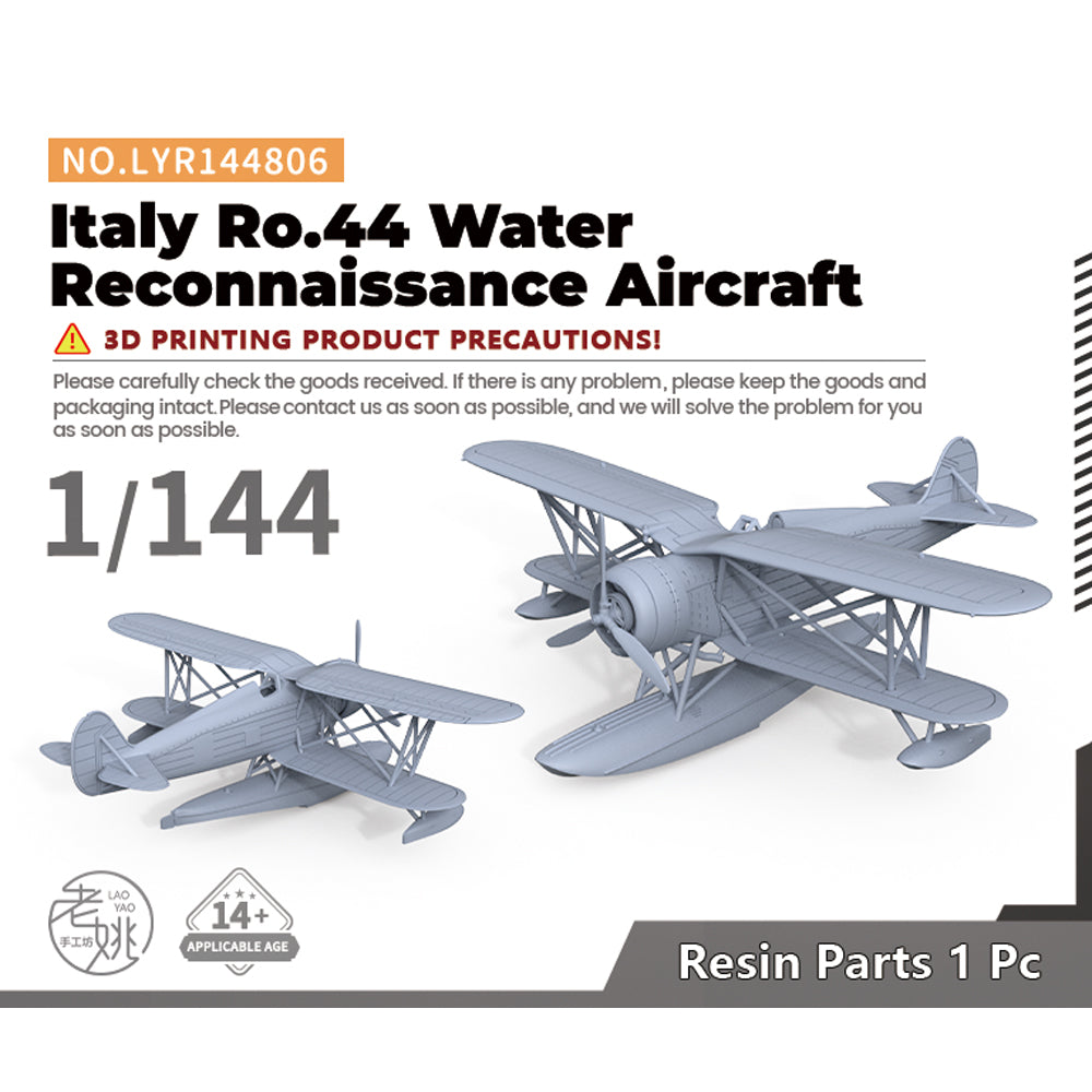 Yao's Studio LYR806 Fighter Aircraft Military Model Kit Italy Ro.44 Water Reconnaissance