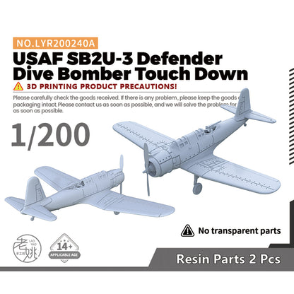 Yao's Studio LYR240 Fighter Aircraft Military Model Kit US SB2U-3 Defender Dive Bomber