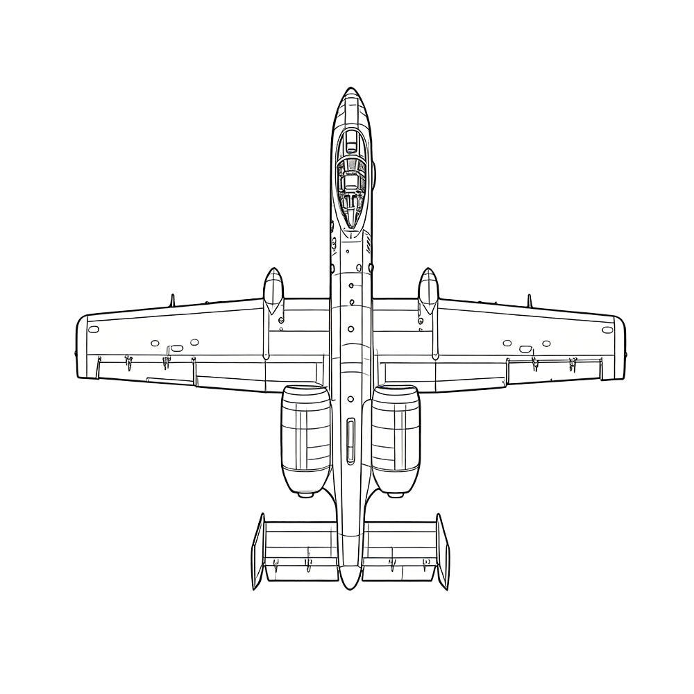 LYR264 Military Model US A-10A Thunderbolt II (Early) Strike Aircraft