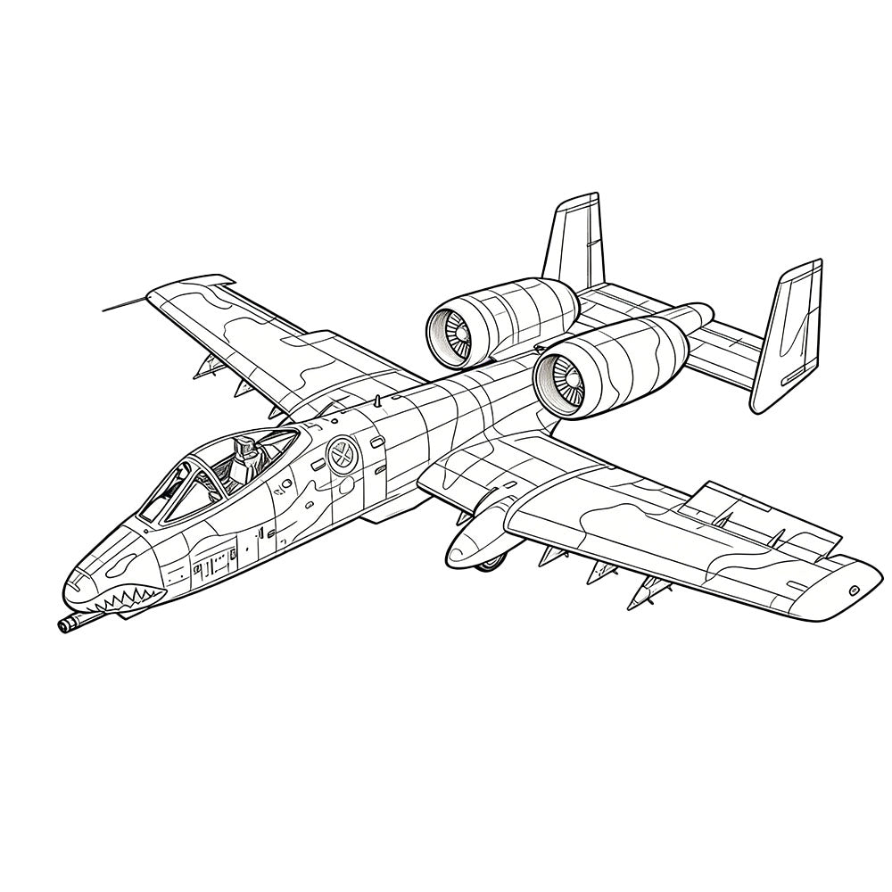 LYR264 Military Model US A-10A Thunderbolt II (Early) Strike Aircraft