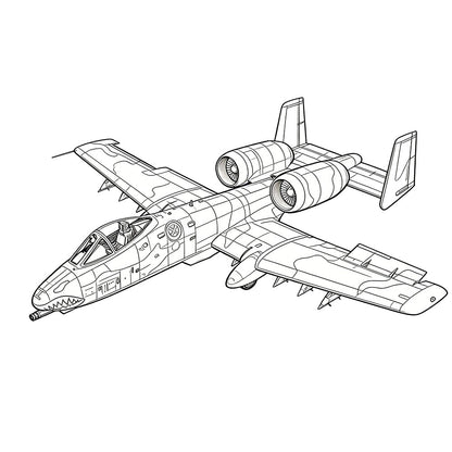 LYR264 Military Model US A-10A Thunderbolt II (Early) Strike Aircraft