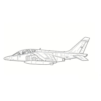 LYR265  Military Model France Alpha Jet E Strike Aircraft