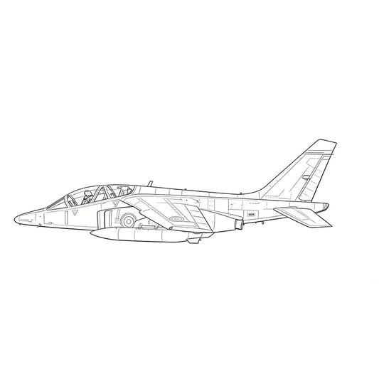 LYR265  Military Model France Alpha Jet E Strike Aircraft