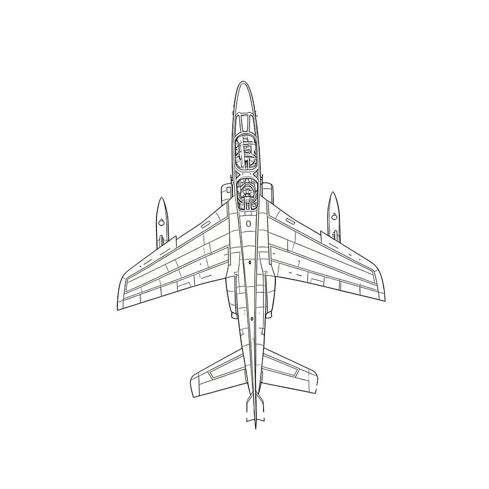 LYR265  Military Model France Alpha Jet E Strike Aircraft