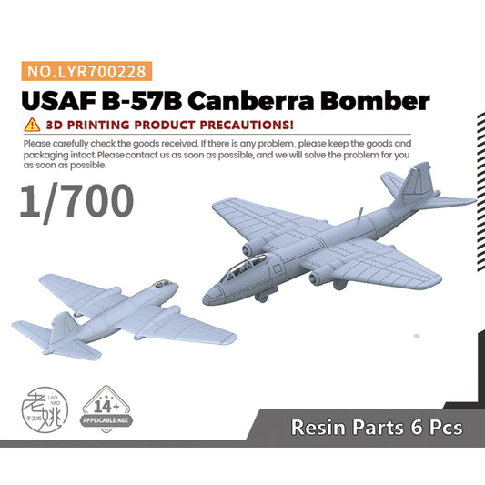 Yao's Studio LYR228 1/700-1250 Fighter Aircraft Military Model Kit US B-57B Canberra Bomber