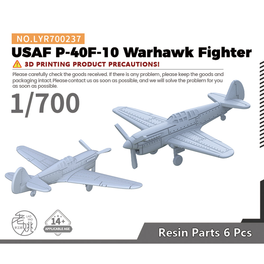 Yao's Studio LYR237 Fighter Aircraft Military Model Kit US P-40F-10 Warhawk Fighter