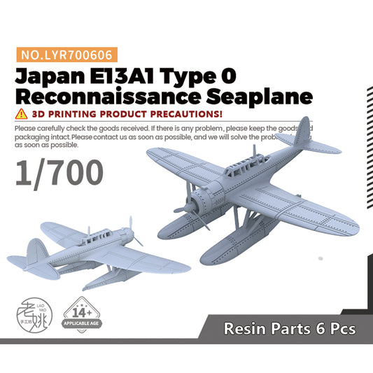 Yao's Studio LYR606 1/700-1250 Fighter Aircraft Military Model Kit Japanese E13A1 Type 0 Reconnaissanc Seaplane