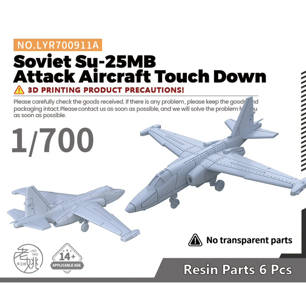 Yao's Studio LYR911A Military Model Kit Soviet Su-25MB Attack Aircraft Touch Down