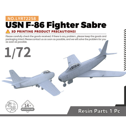 Yao's Studio LYR258B Military Model Kit USN F-86 Fighter Sabre Take Off