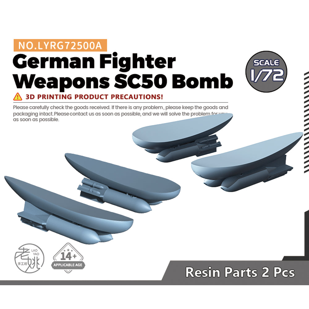 Yao's Studio LYRG500A Model Upgrade Parts German Fighter Weapons SC50 Bomb