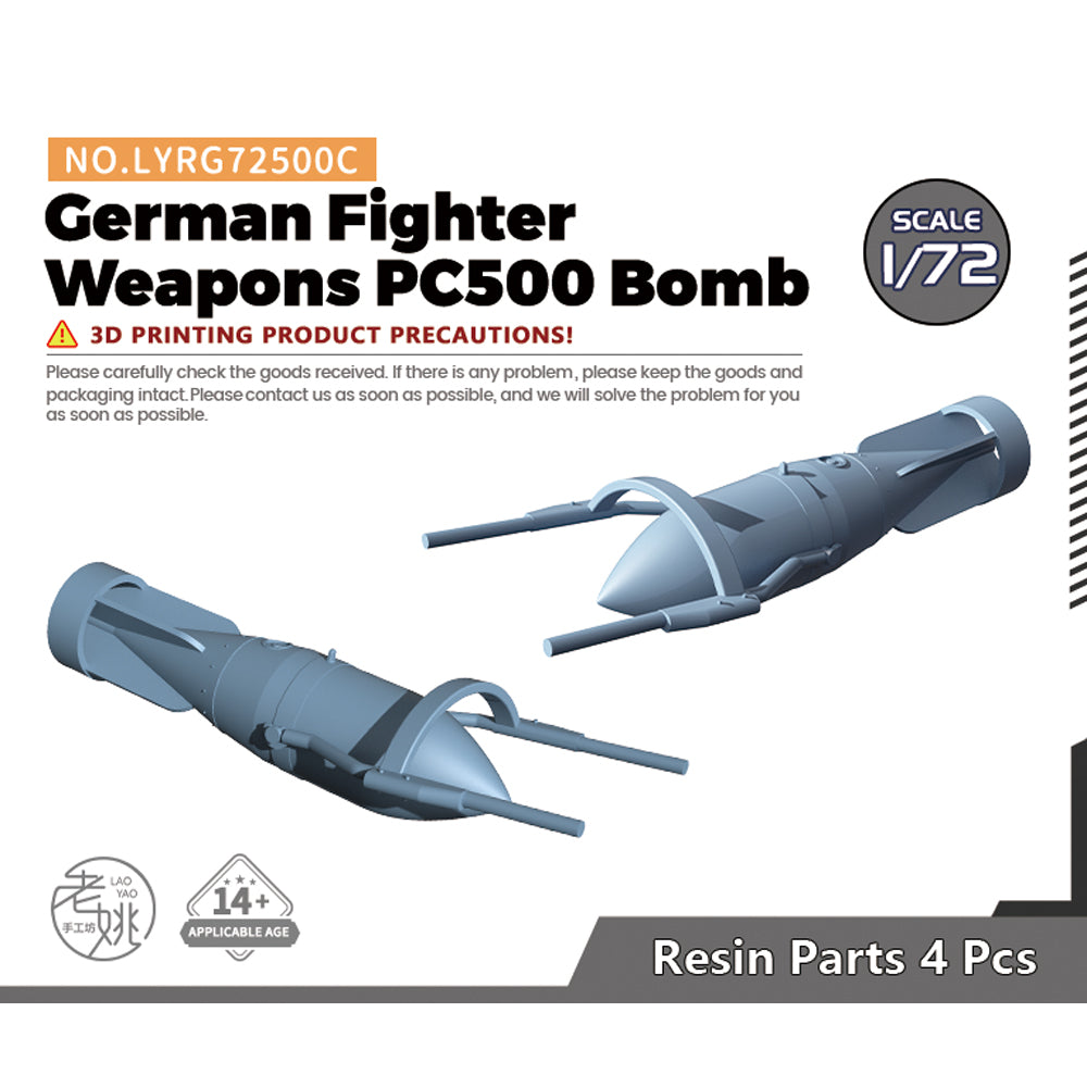 Yao's Studio LYRG500C Model Upgrade Parts German Fighter Weapons PC500 Bomb