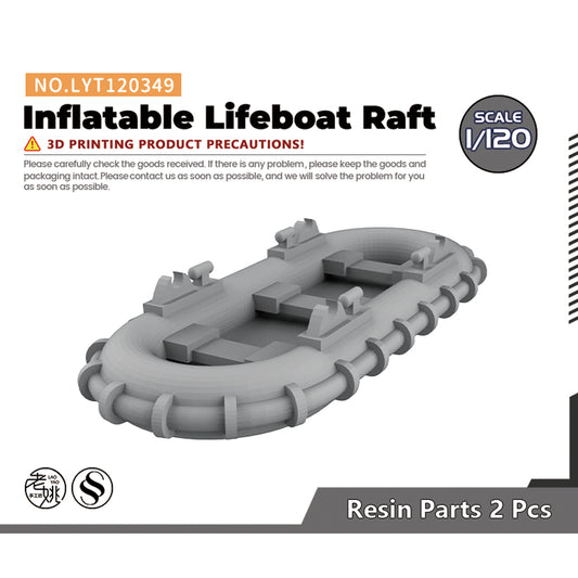 Yao's Studio LYT349 Inflatable Lifeboat Raft HO/OO/Z/N/TT Railroad Miniature Accessory Display Props