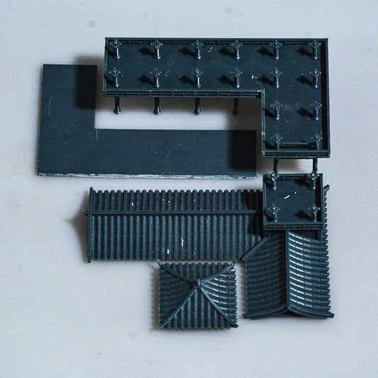 Yao's Studio LYT404 Farmers Market Vegetable Stall Fruit Stall Farm HO/OO/Z/N/TT Railroad Miniature Accessory Display Props