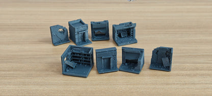 Broken‑Wall Bazaar · Urban Commercial Ruins Kit MRY-SFW LYT535