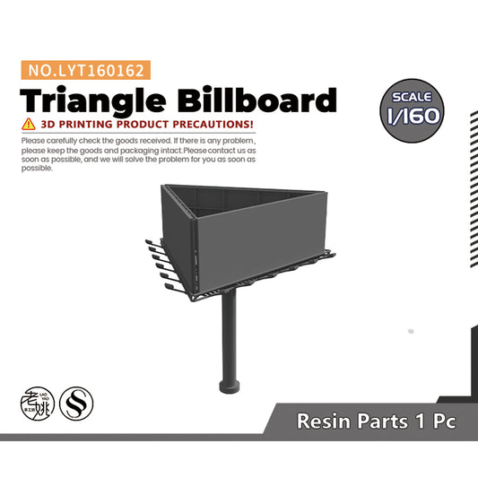 Yao's Studio LYT162 Triangle Billboard HO/OO/Z/N/TT Railroad Miniature Accessory Display Props