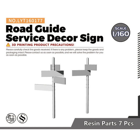 Yao's Studio LYT177 Road Guide Service Decor Sign HO/OO/Z/N/TT Railroad Miniature Accessory Display Props