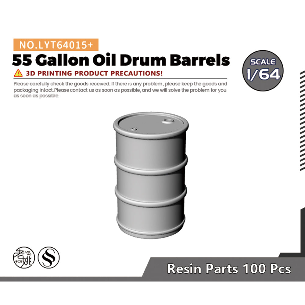 Yao's Studio LYT015+ 55 Gallon Oil Drum Barrels Diecast toys car diorams