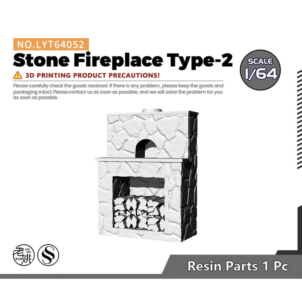 Yao's Studio LYT052 Stone Fireplace Type-2 Diecast toys car diorams