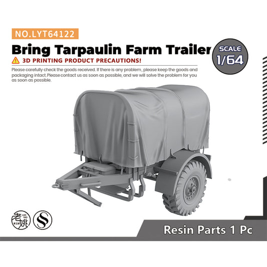 Yao's Studio LYT122 Bring Tarpaulin Farm Trailer Diecast toys auto parts parts