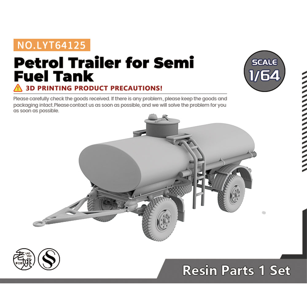 Petrol Trailer for Semi Fuel Tank Military Base Miniature Accessory Props MRY-SFW LYT125