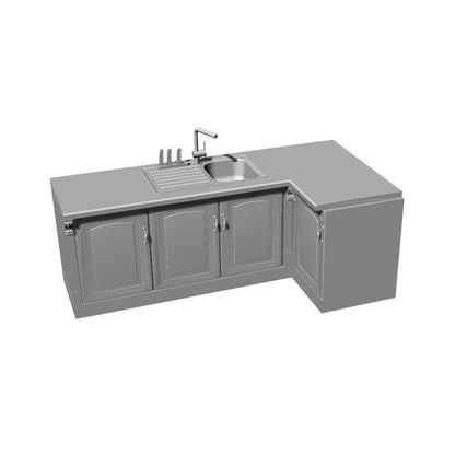 Yao's Studio LYT227 Bathroom With Sink Cabinet with Basin Faucet Diecast toys car diorams