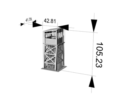 Observation Tower FOR Model Railroads Display MRY-SFW LYT72096B
