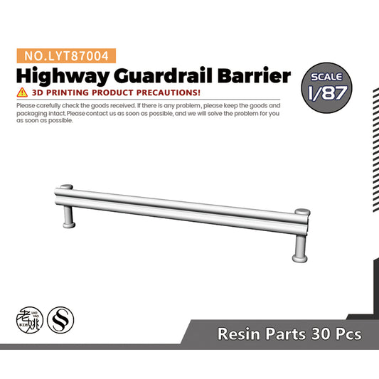 Yao's Studio LYT004 Highway Guardrail Barrier HO/OO/Z/N/TT Railroad Miniature Accessory Display Props