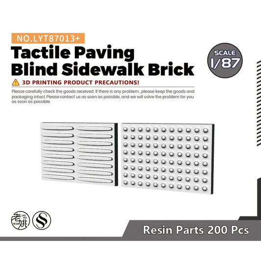 Yao's Studio LYT013+ Tactile Paving Blind Sidewalk Brick HO/OO/Z/N/TT Railroad Miniature Accessory Display Props