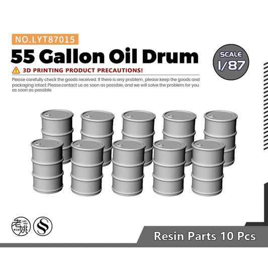 Yao's Studio LYT015 55 Gallon Oil Drum Barrels HO/OO/Z/N/TT Railroad Miniature Accessory Display Props