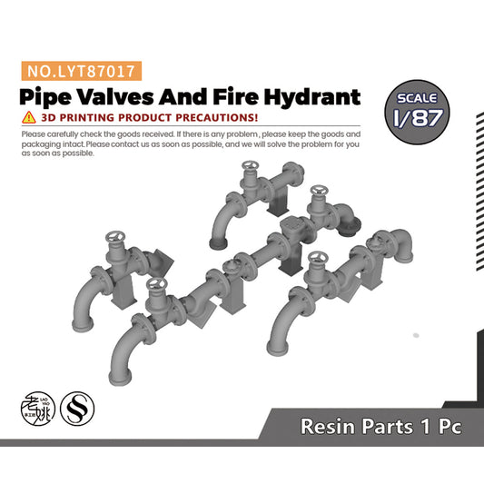 Yao's Studio LYT017 Pipe Valves And Fire Hydant Military Base Miniature Accessory Props