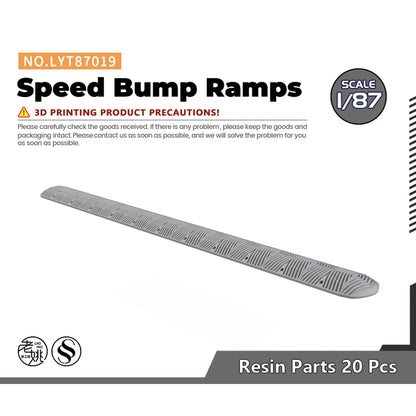 Yao's Studio LYT019 Speed Bump Ramps HO/OO/Z/N/TT Railroad Miniature Accessory Display Props