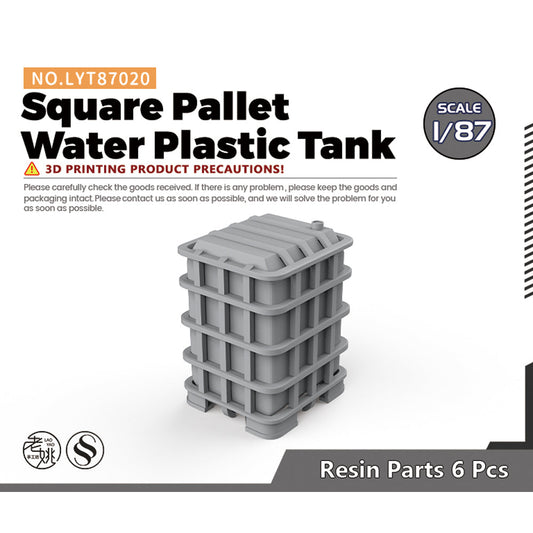 Yao's Studio LYT020 Square Pallet Water Plastic Tank Diecast toys car diorams