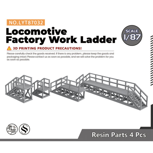 Yao's Studio LYT032 Locomotive Factory Work Ladder HO/OO/Z/N/TT Railroad Miniature Accessory Display Props