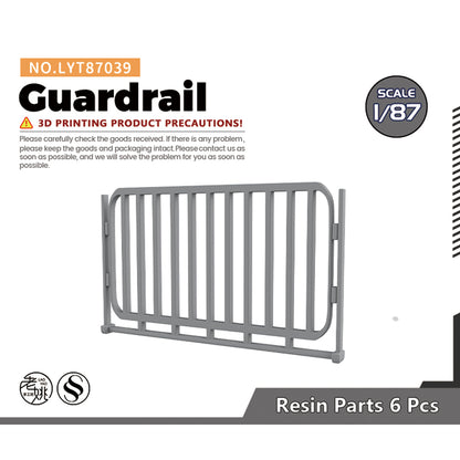 Yao's Studio LYT039 Guardrail HO/OO/Z/N/TT Railroad Miniatur – LCD 3D printed resin model kit, image 1