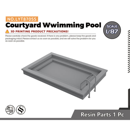 Yao's Studio LYT055 Courtyard Wwimming Pool HO/OO/Z/N/TT Railroad Miniature Accessory Display Props