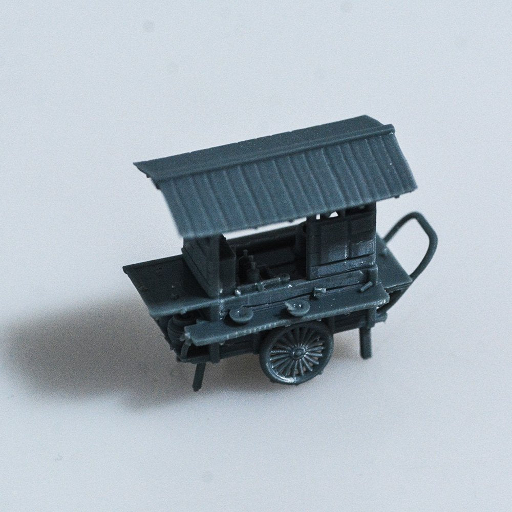 Miniature Factory Building Military Car Railroad Track Accessory Props Diorama Scenery Japanese Style Street Food Truck MRY-SFW LYT059B