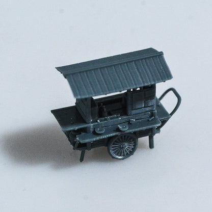 Miniature Factory Building Military Car Railroad Track Accessory Props Diorama Scenery Japanese Style Street Food Truck MRY-SFW LYT059B