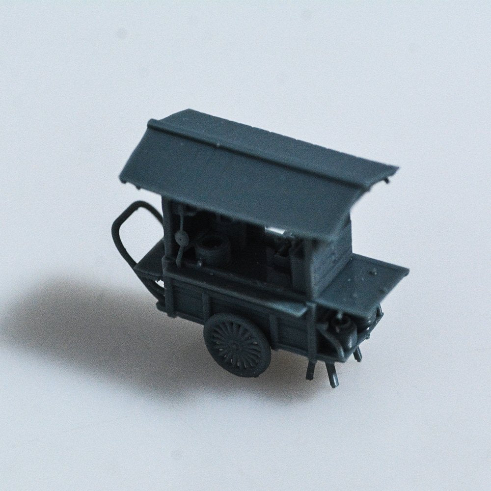 Miniature Factory Building Military Car Railroad Track Accessory Props Diorama Scenery Japanese Style Street Food Truck MRY-SFW LYT059B