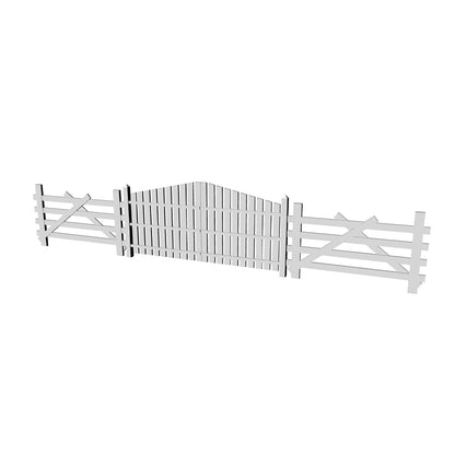 Yao's Studio LYT098 Farm Fence HO/OO/Z/N/TT Railroad Miniature Accessory Display Props