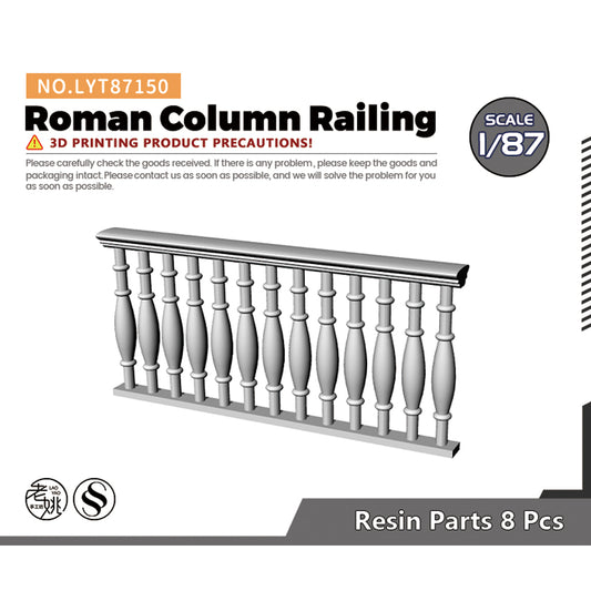 Yao's Studio LYT150 Roman Column Railing HO/OO/Z/N/TT Railroad Miniature Accessory Display Props