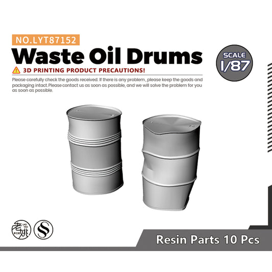 Yao's Studio LYT152 Waste Oil Drums HO/OO/Z/N/TT Railroad Miniature Accessory Display Props