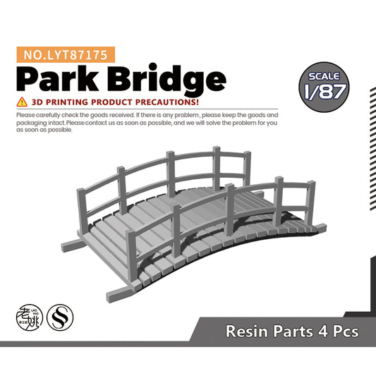 Yao's Studio LYT175 Park Bridge HO/OO/Z/N/TT Railroad Miniature Accessory Display Props