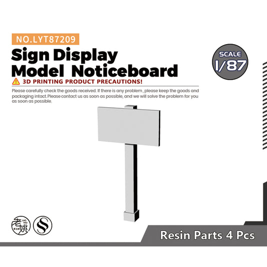 Yao's Studio LYT209 Sign Display Model Noticeboard HO/OO/Z/N/TT Railroad Miniature Accessory Display Props